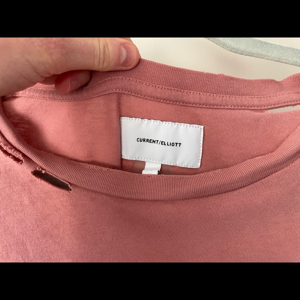 Current Elliot distressed top
